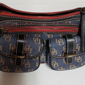 Denim Patterned Dooney & Bourke Baguette